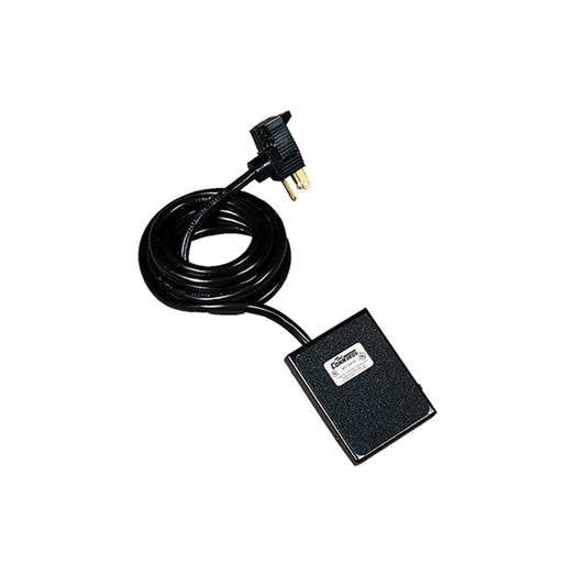 Black foot pedal with electric cord