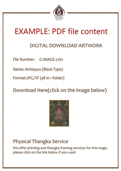 Milarepa Image - Tibetan thangka painting, view 6