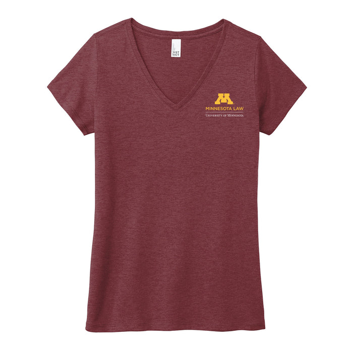 Minnesota Law - Women's V-Neck Short Sleeve T-Shirt - ships directly from maker