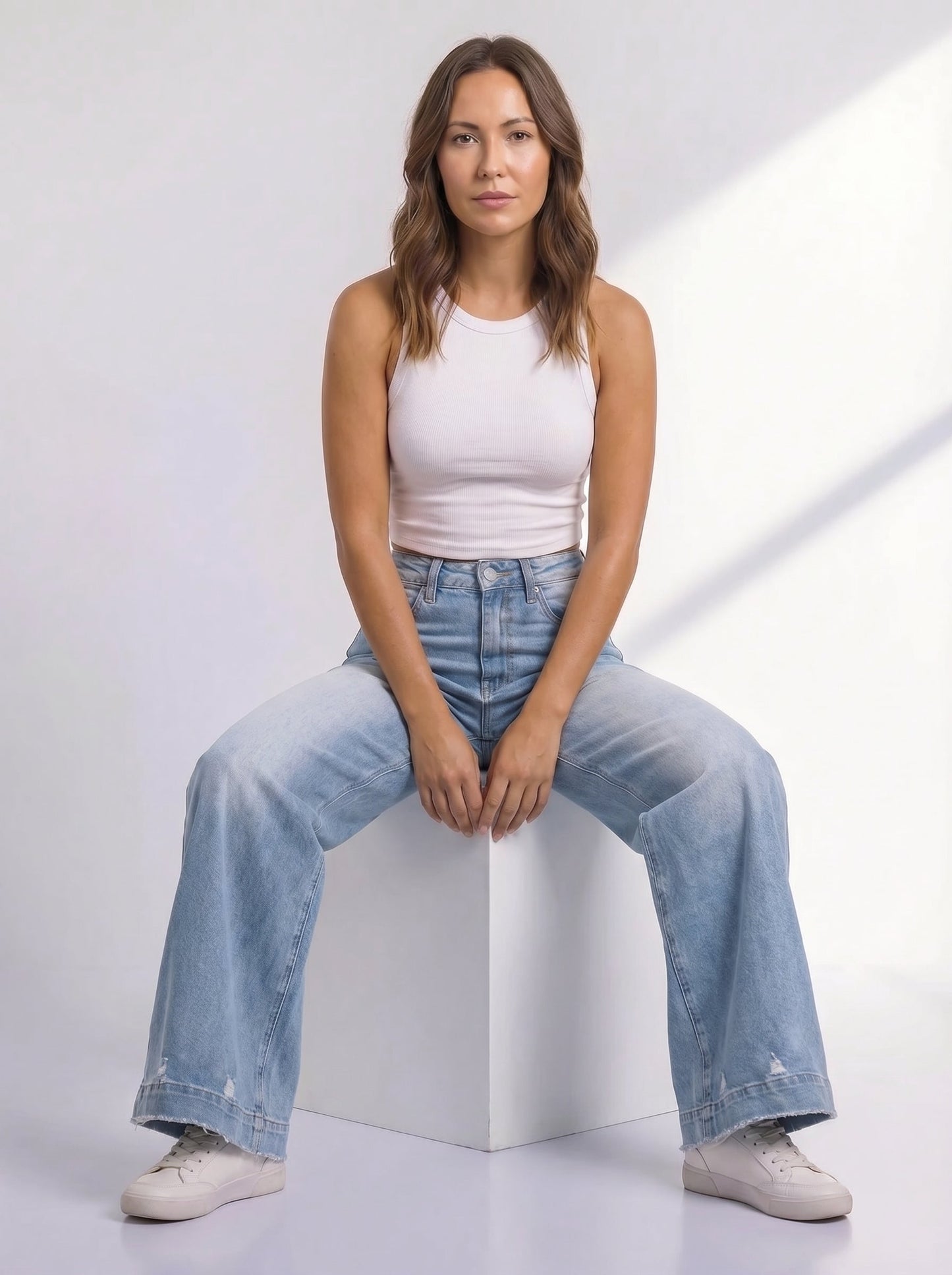 The Adrian High-Rise Wide Leg Denim - Three Inseams