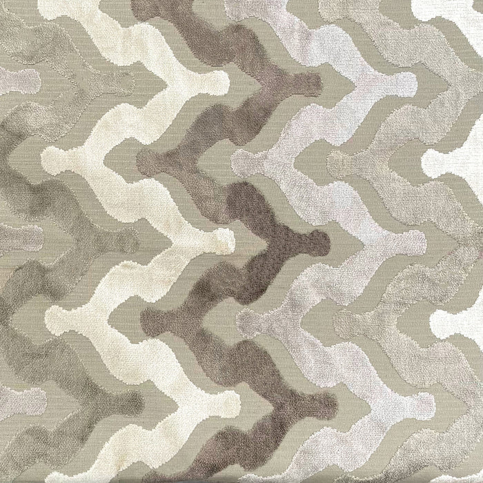 MONROE - CHEVRON PATTEN CUT VELVET UPHOLSTERY FABRIC BY THE YARD