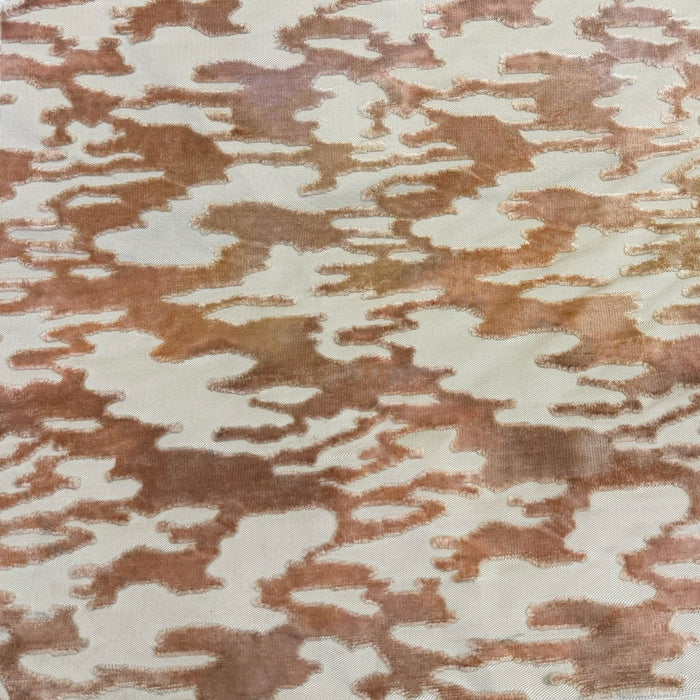 MONTEGO - PRINTED RAYON CUT VELVET JACQUARD DESIGN UPHOLSTERY FABRIC BY THE YARD