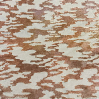 MONTEGO - PRINTED RAYON CUT VELVET JACQUARD DESIGN UPHOLSTERY FABRIC BY THE YARD