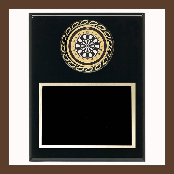 Mylar Wreath Subject Mounts For Black Piano Finish Plaque