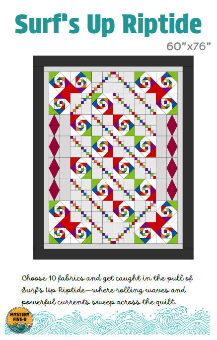 Mystery Five-0 Mega Mystery Surf's Up: Riptide DIGITAL Pattern