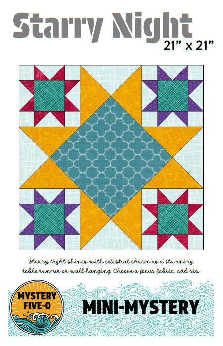 Mystery Five-0 Mini Starry Night Pattern - Digital Download