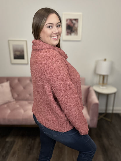 Warm Me Up Women's Solid Cowl Neck Sweater