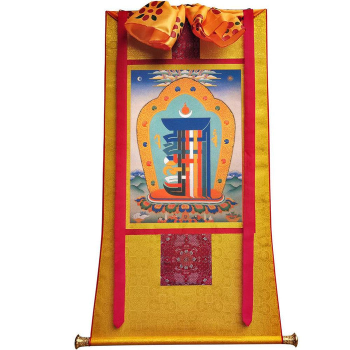 The design of Gathering Ten Powerful Elements - Tibetan thangka painting, view 6