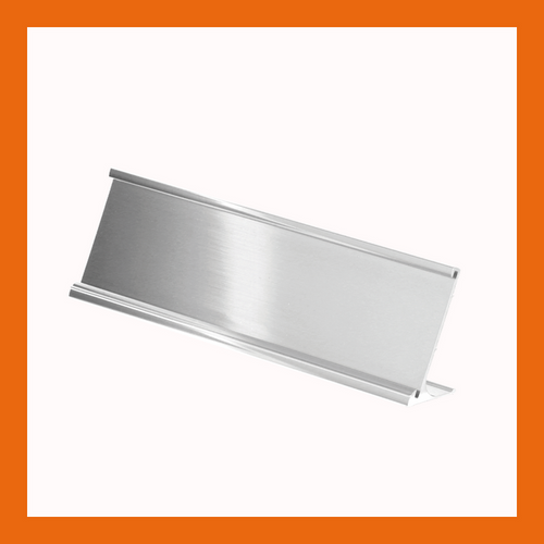 Name Plate With Metal Desk Holder