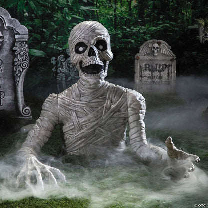 Out of Ground Reaching Mummy Halloween Decoration