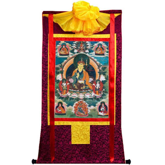 Padmasambhava - Guru Rinpoche - 17th Century Version - Tibetan thangka painting, view 5