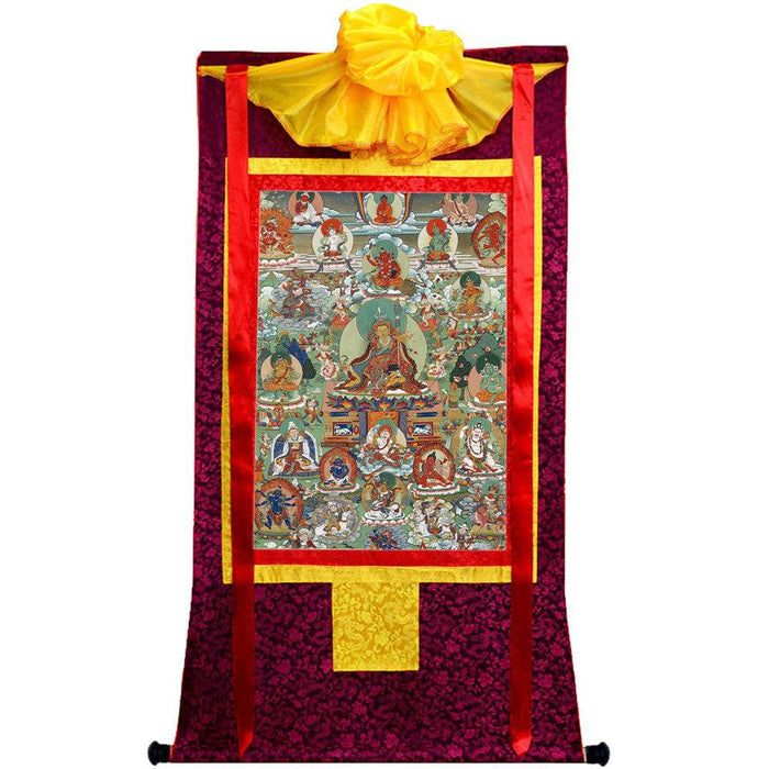 Padmasambhava - Guru Rinpoche - Tibetan thangka painting, view 5