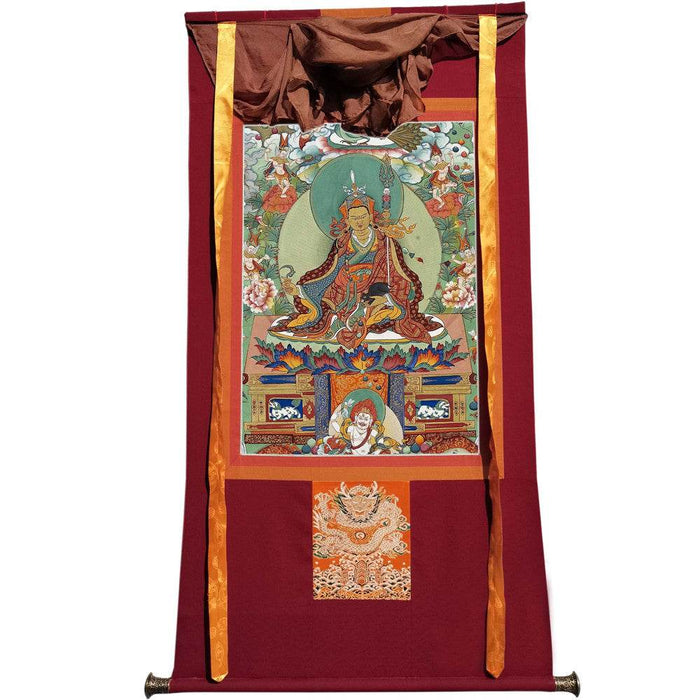 Padmasambhava - Guru Rinpoche - Tibetan thangka painting, view 7