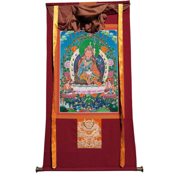 Padmasambhava - Guru Rinpoche - Tibetan thangka painting, view 7