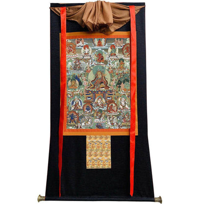 Padmasambhava - Guru Rinpoche - Tibetan thangka painting, view 8