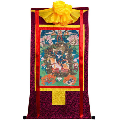 Palden Lhamo / Magzor Gyalmo / Shri Devi - 18th Century - Tibetan thangka painting, view 5