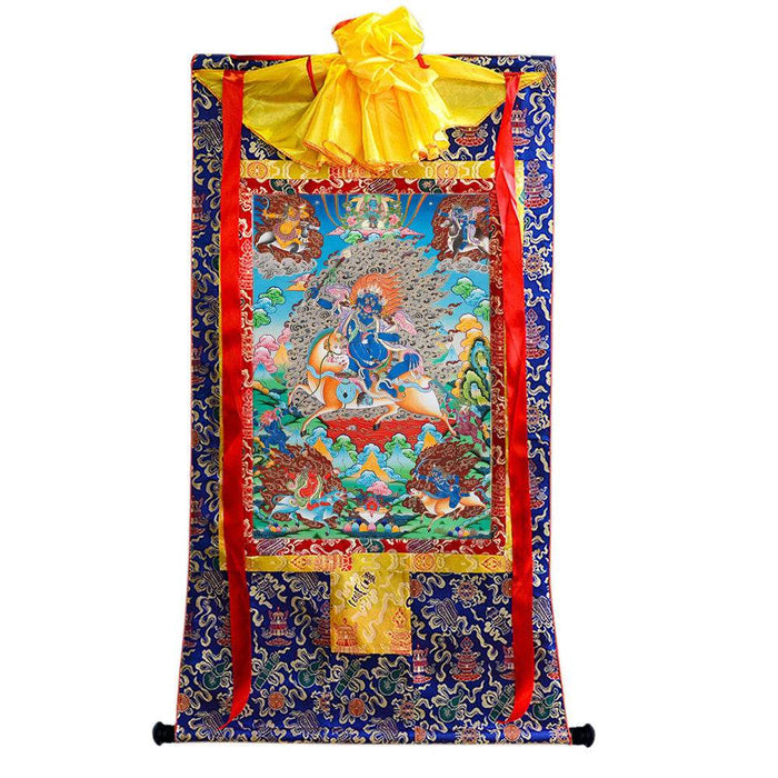 Palden Lhamo / Magzor Gyalmo / Shri Devi - Tibetan thangka painting, view 4