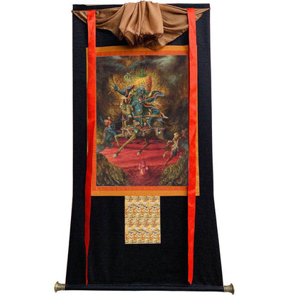 Palden Lhamo / Magzor Gyalmo / Shri Devi - Tibetan thangka painting, view 8