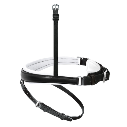 Passier anatomically formed caveson special with white lining and flash strap