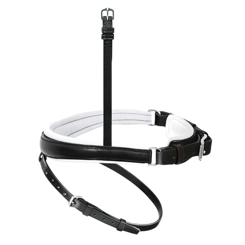 Passier anatomically formed caveson special with white lining and flash strap