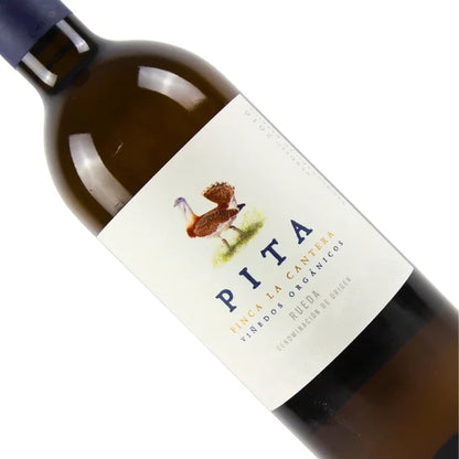 Wine bottle with 'PITA' label on a white background