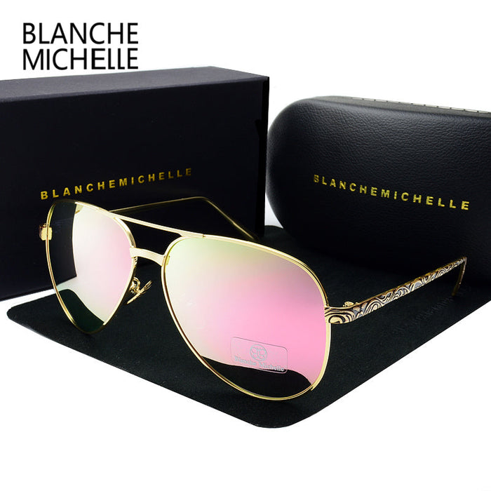 Polarized UV400 Pilot Sunglasses for Women-TopOnlineBargains.Com
