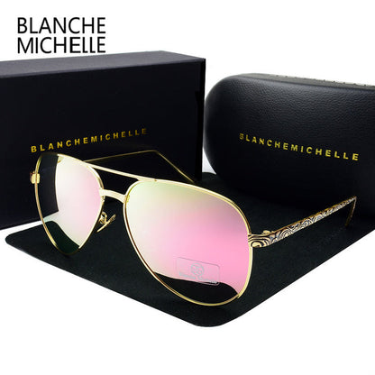Polarized UV400 Pilot Sunglasses for Women-TopOnlineBargains.Com