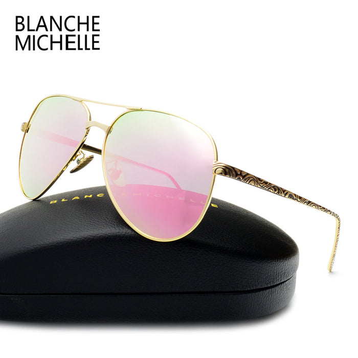Polarized UV400 Pilot Sunglasses for Women-TopOnlineBargains.Com