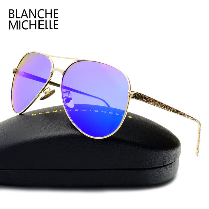 Polarized UV400 Pilot Sunglasses for Women-TopOnlineBargains.Com