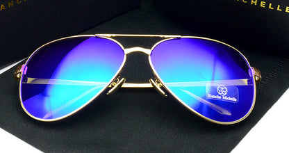 Gold frame Blue