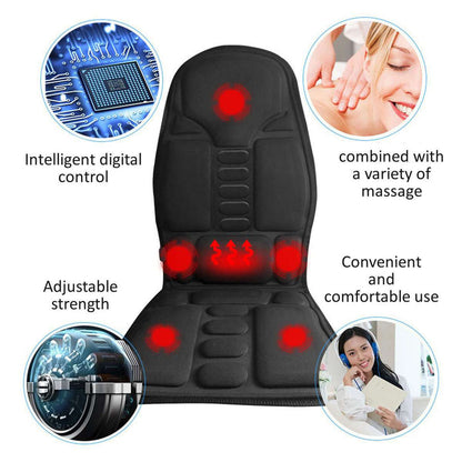 Portable Heating Vibrating Back Massager (Powered by Car or Home)-TopOnlineBargains.Com