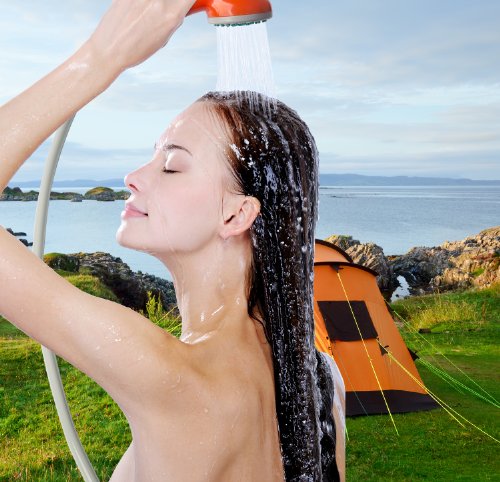 Portable Outdoor Shower with Rechargeable Battery-TopOnlineBargains.Com