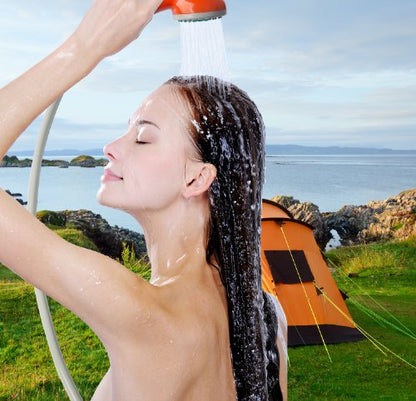 Portable Outdoor Shower with Rechargeable Battery-TopOnlineBargains.Com