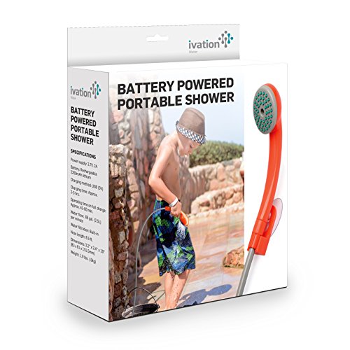Portable Outdoor Shower with Rechargeable Battery-TopOnlineBargains.Com