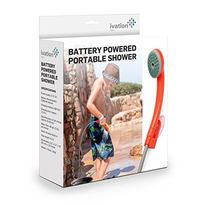 Portable Outdoor Shower with Rechargeable Battery-TopOnlineBargains.Com