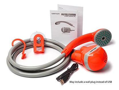 Portable Outdoor Shower with Rechargeable Battery-TopOnlineBargains.Com