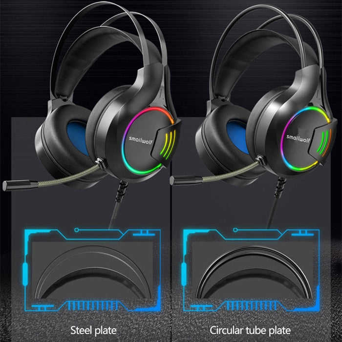 Professional Wired Gaming Headset with LED-TopOnlineBargains.Com