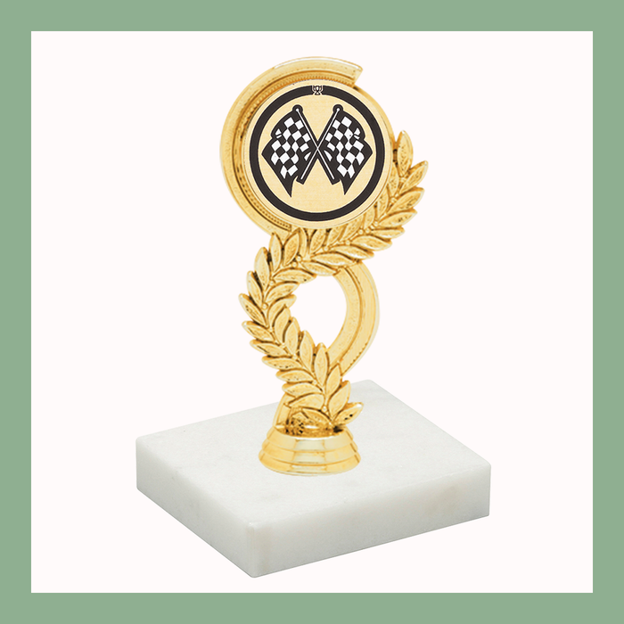 Racing Mylar Figurine Trophy