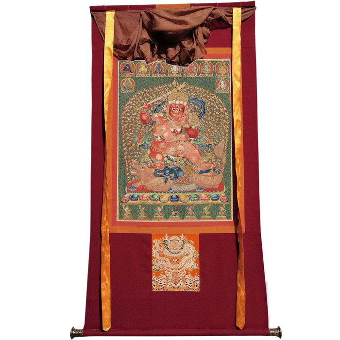 Rakta Yamari - 13th Century Old Version - Tibetan thangka painting, view 7
