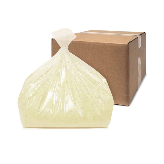 large bulk sized bag of ranch seasoning next to cardboard box