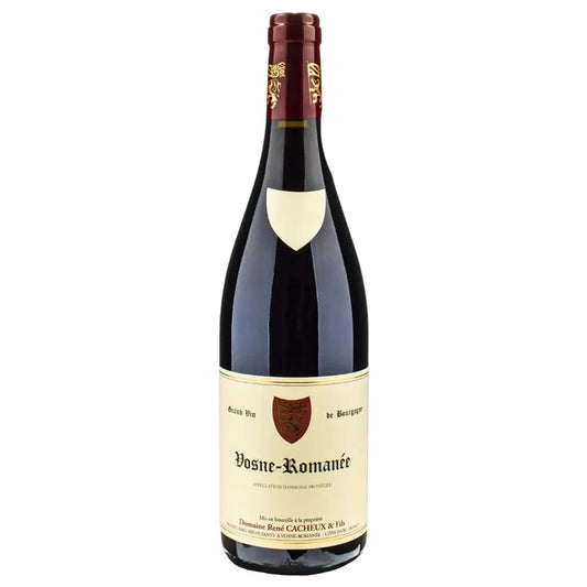Wine bottle with a label on a white background