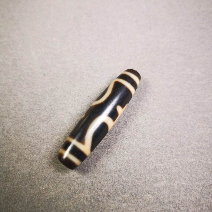Ritual Vase Dzi Bead - Tibetan dzi bead, view 4