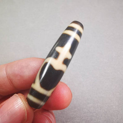 Ritual Vase Dzi Bead - Tibetan dzi bead, view 6