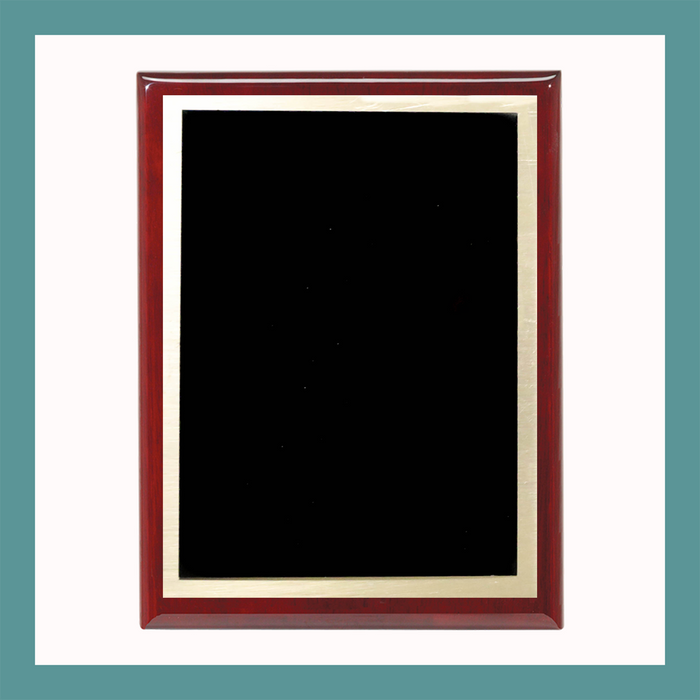 Rosewood Piano Finish Vertical Plaque