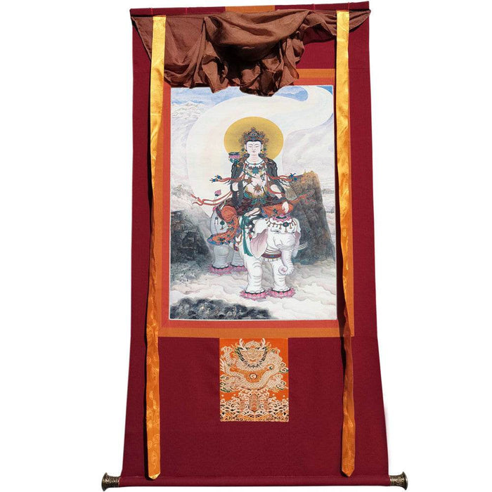 Samantabhadra - Tibetan thangka painting, view 7