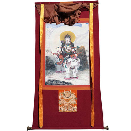 Samantabhadra - Tibetan thangka painting, view 7
