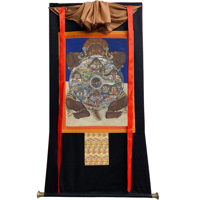2772-唐卡-HBMT-077六道轮回-300dpi - Tibetan thangka painting, view 8
