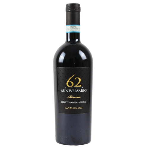 San Marzano, Primitivo di Manduria Riserva 62 Anniversario  2019