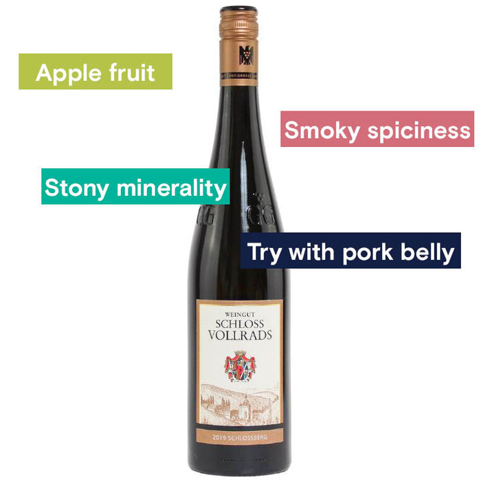 Schloss Vollrads, "Schlossberg" Grosses Gewachs Rheingau Riesling 2019 bottle and notes