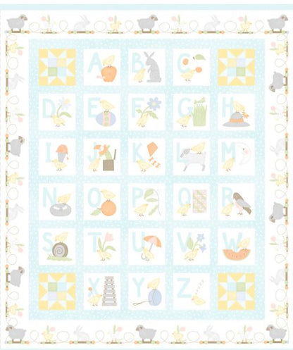 Simple Panel Quilt Little Chicks